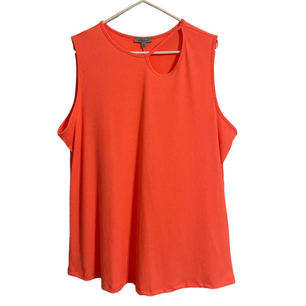 Women’s White Birch Orange Tank Top - Size 2X